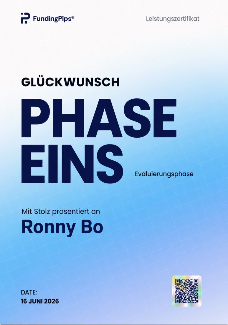 Phase 1 bestanden · Ronny Bo